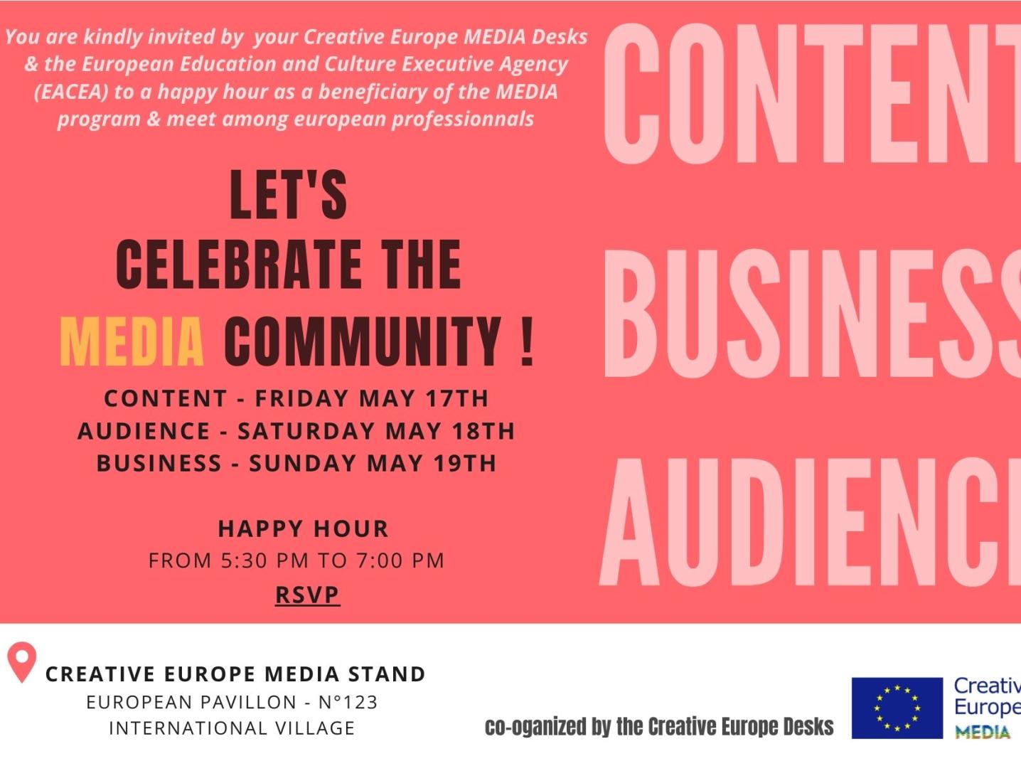 Creative Europe MEDIA Happy Hours Cannes