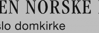 Header image for Oslo Cathedral
