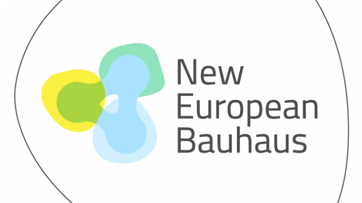 Klein logo van New European Bauhaus
