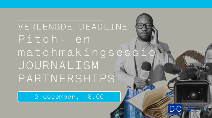 Verlengde deadline - pitch- en matchmakingsessie Journalism Partnerships - 2 december, 18:00